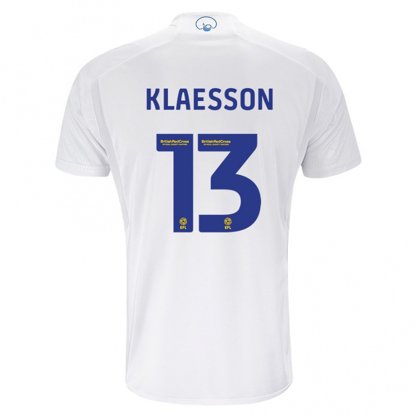 Kandiny Kinder Kristoffer Klaesson #13 Weiß Heimtrikot Trikot 2023/24 T-Shirt