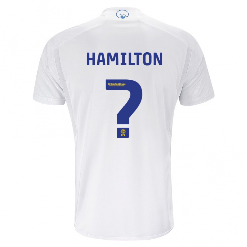 Kandiny Kinder Joshua Hamilton #0 Weiß Heimtrikot Trikot 2023/24 T-Shirt