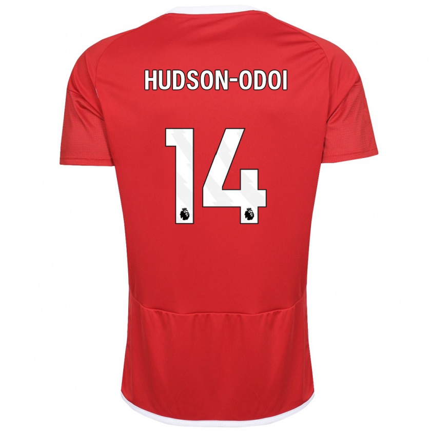 Kandiny Kinder Callum Hudson-Odoi #14 Rot Heimtrikot Trikot 2023/24 T-Shirt