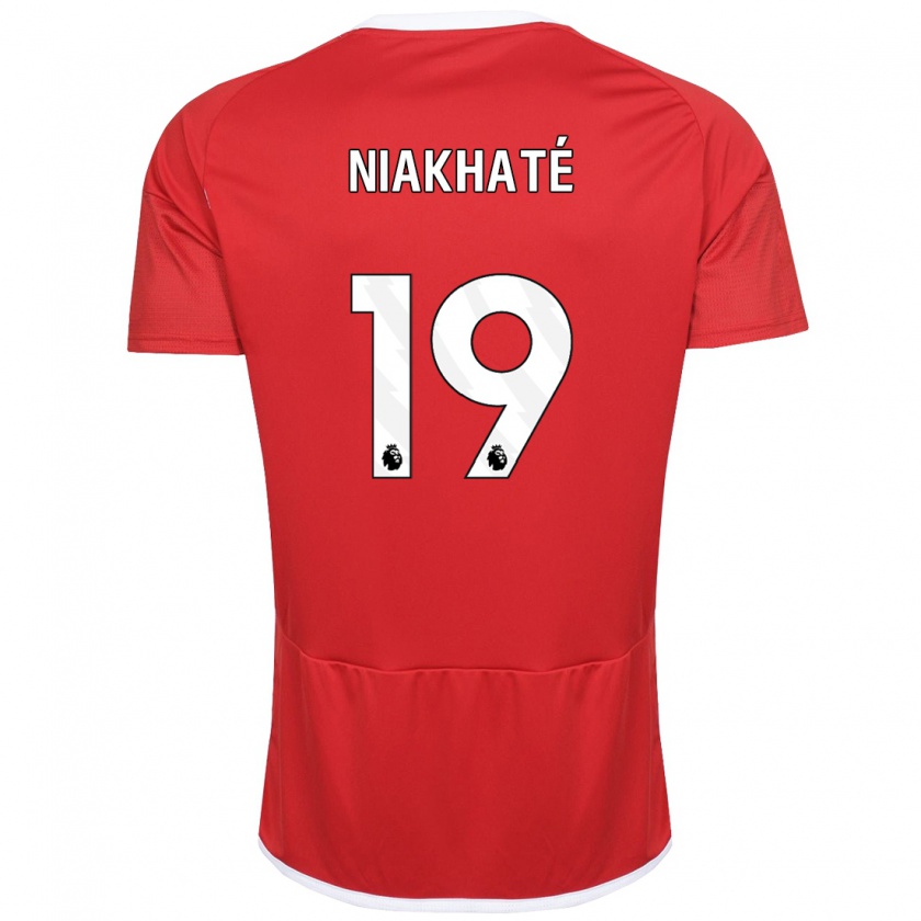 Kandiny Kinder Moussa Niakhaté #19 Rot Heimtrikot Trikot 2023/24 T-Shirt