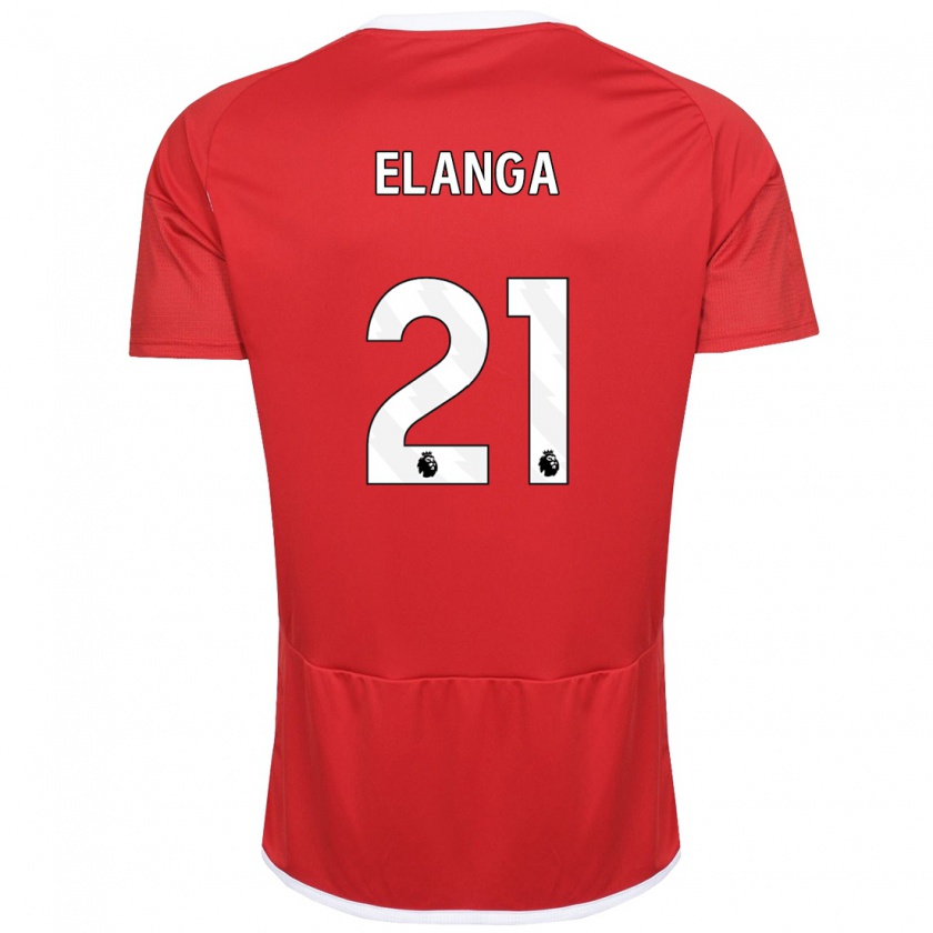 Kandiny Kinder Anthony Elanga #21 Rot Heimtrikot Trikot 2023/24 T-Shirt