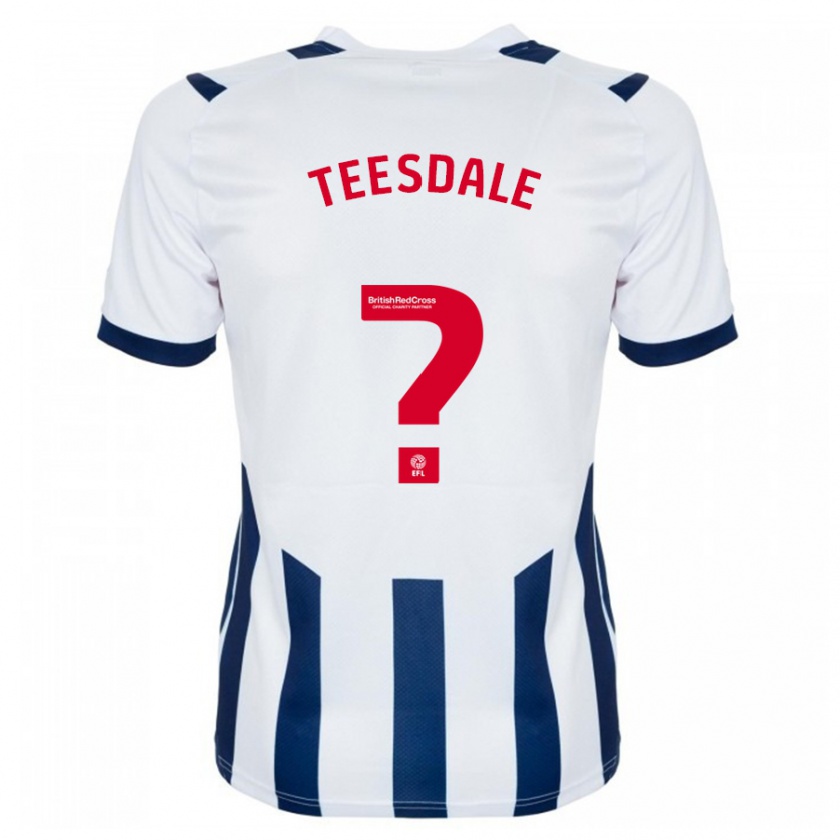 Kandiny Kinder Finn Teesdale #0 Weiß Heimtrikot Trikot 2023/24 T-Shirt