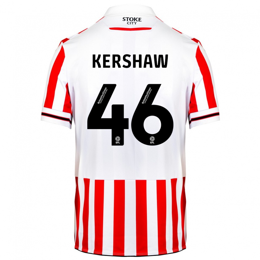 Kandiny Kinder Ben Kershaw #46 Rot-Weiss Heimtrikot Trikot 2023/24 T-Shirt