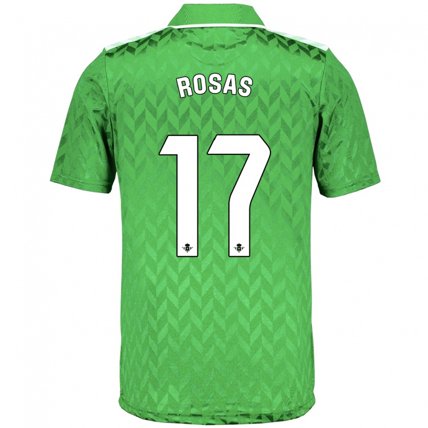 Kandiny Kinder Berto Rosas #17 Grün Auswärtstrikot Trikot 2023/24 T-Shirt