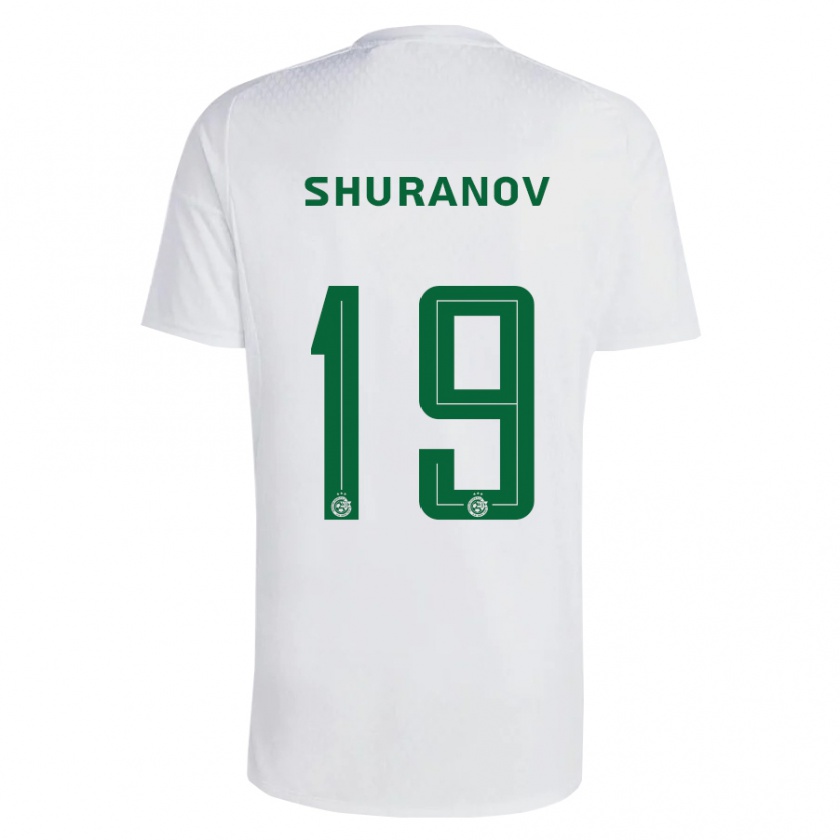 Kandiny Kinder Erik Shuranov #19 Grün Blau Auswärtstrikot Trikot 2023/24 T-Shirt
