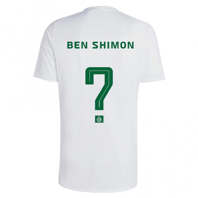 Kandiny Kinder Elad Ben Shimon #0 Grün Blau Auswärtstrikot Trikot 2023/24 T-Shirt