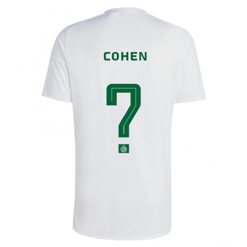 Kandiny Kinder Sarel Shlomo Cohen #0 Grün Blau Auswärtstrikot Trikot 2023/24 T-Shirt