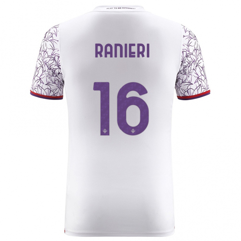 Kandiny Kinder Luca Ranieri #16 Weiß Auswärtstrikot Trikot 2023/24 T-Shirt