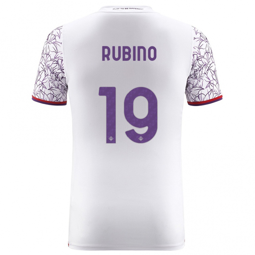 Kandiny Kinder Tommaso Rubino #19 Weiß Auswärtstrikot Trikot 2023/24 T-Shirt