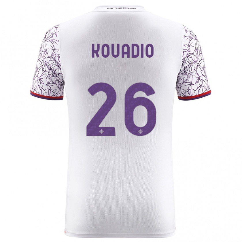 Kandiny Kinder Eddy Kouadio #26 Weiß Auswärtstrikot Trikot 2023/24 T-Shirt