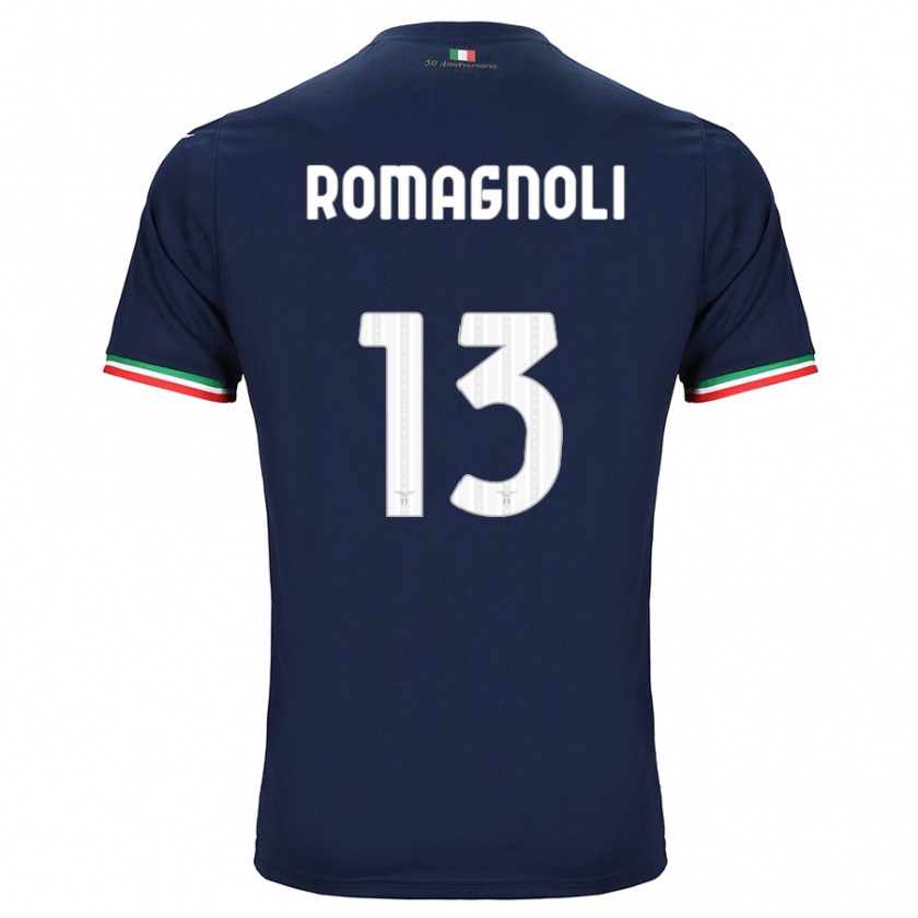 Kandiny Kinder Alessio Romagnoli #13 Marine Auswärtstrikot Trikot 2023/24 T-Shirt