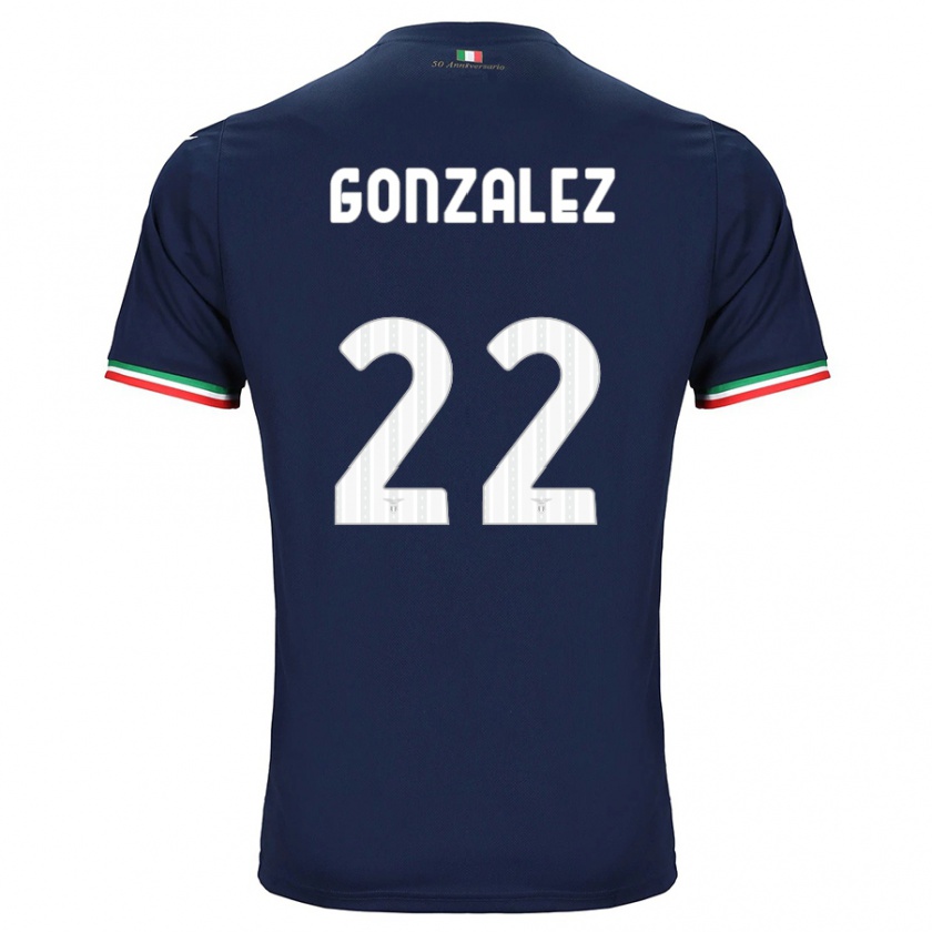 Kandiny Kinder Diego González #22 Marine Auswärtstrikot Trikot 2023/24 T-Shirt
