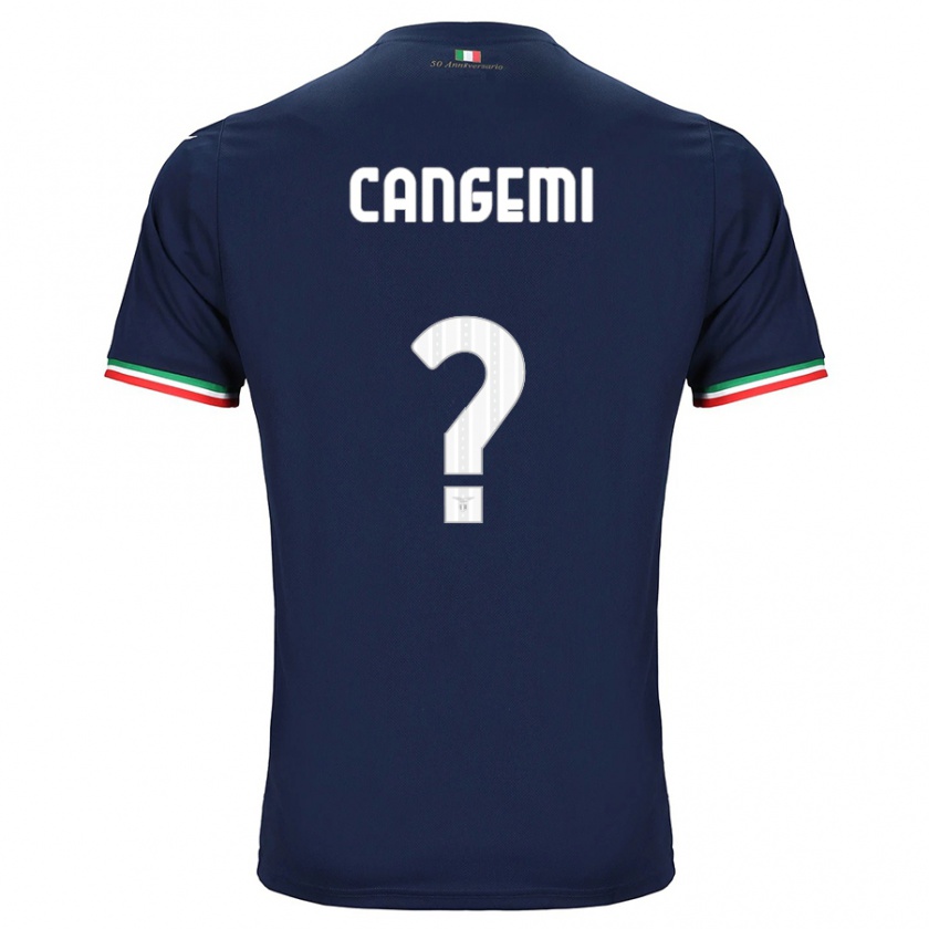 Kandiny Kinder Emanuele Cangemi #0 Marine Auswärtstrikot Trikot 2023/24 T-Shirt