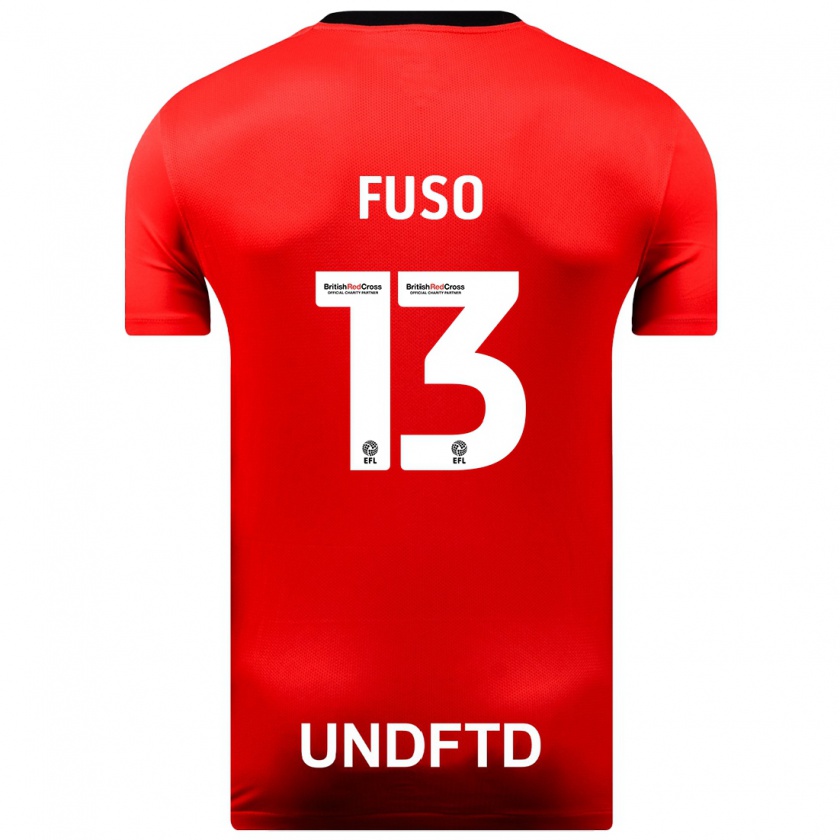 Kandiny Kinder Ivana Fuso #13 Rot Auswärtstrikot Trikot 2023/24 T-Shirt
