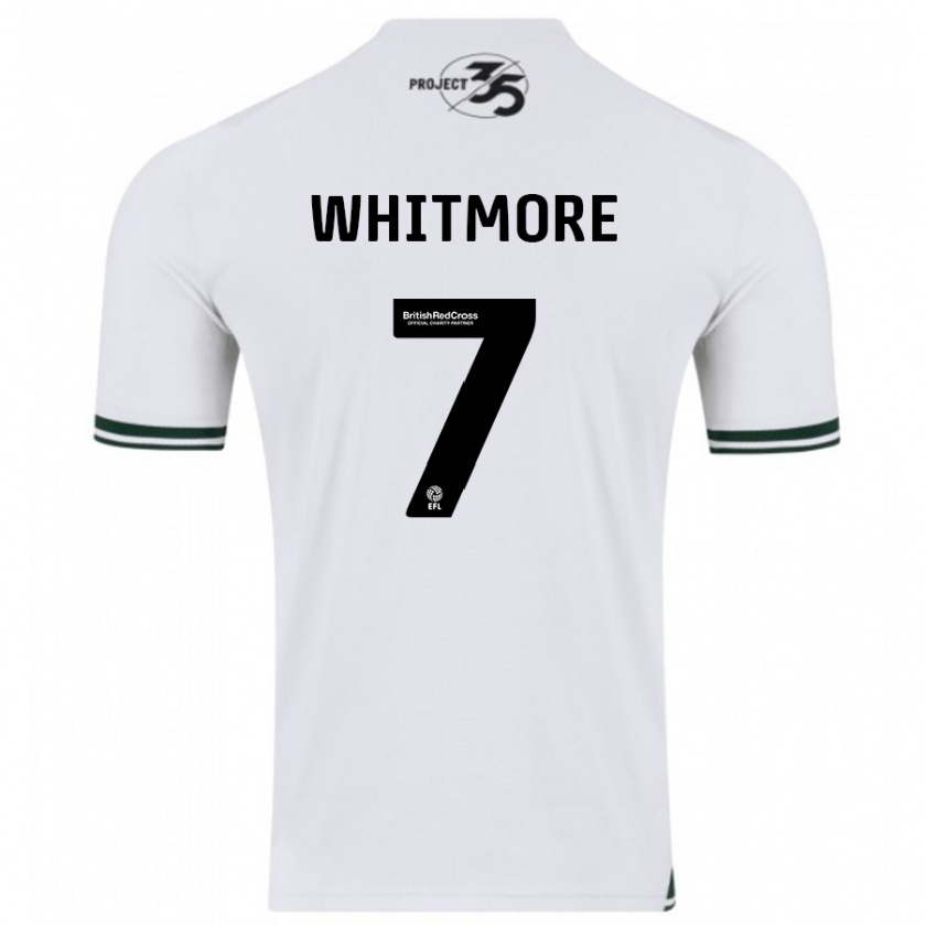 Kandiny Kinder Charlotte Whitmore #7 Weiß Auswärtstrikot Trikot 2023/24 T-Shirt