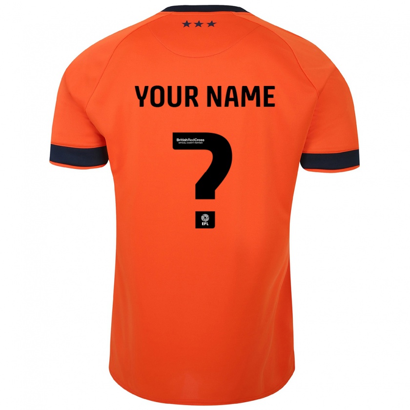 Kandiny Kinder Ihren Namen #0 Orangefarben Auswärtstrikot Trikot 2023/24 T-Shirt