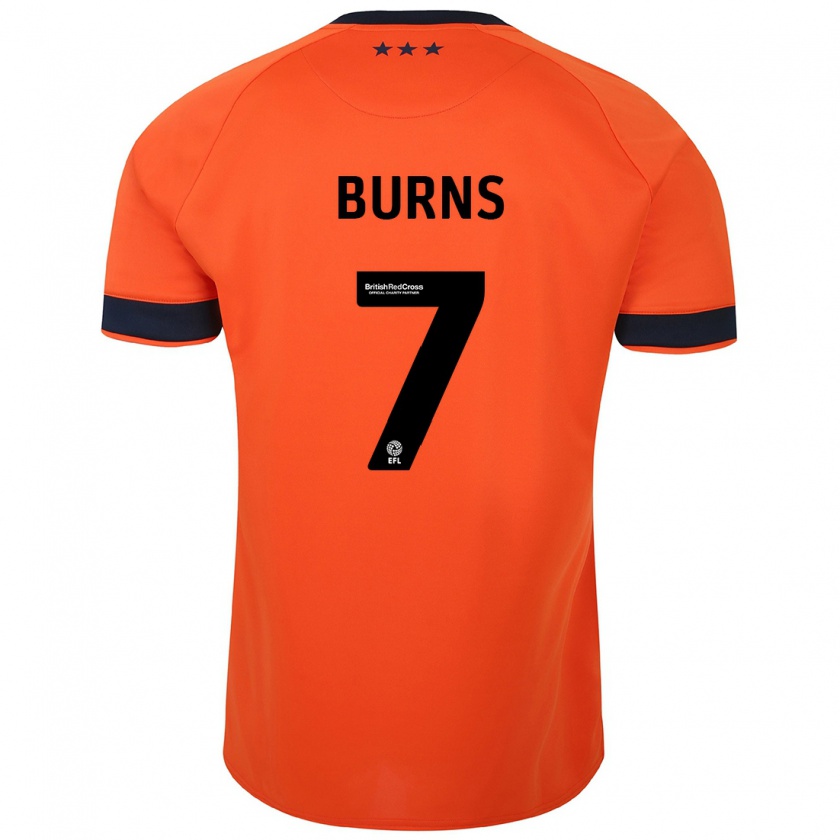 Kandiny Kinder Wes Burns #7 Orangefarben Auswärtstrikot Trikot 2023/24 T-Shirt