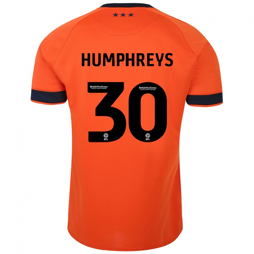 Kandiny Kinder Cameron Humphreys #30 Orangefarben Auswärtstrikot Trikot 2023/24 T-Shirt