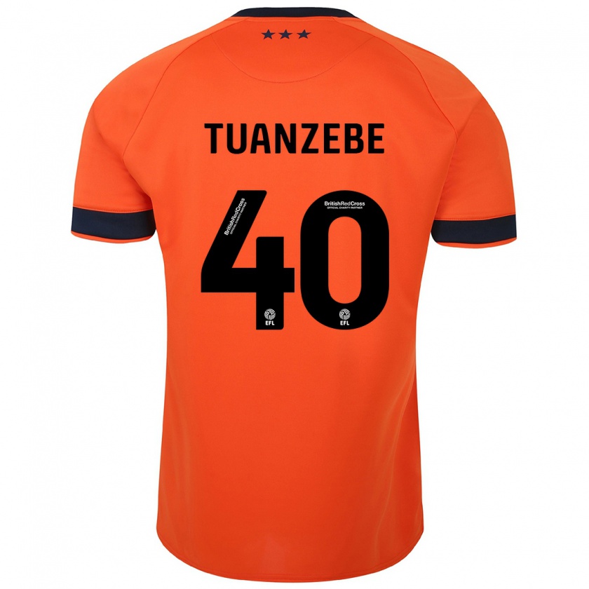 Kandiny Kinder Axel Tuanzebe #40 Orangefarben Auswärtstrikot Trikot 2023/24 T-Shirt