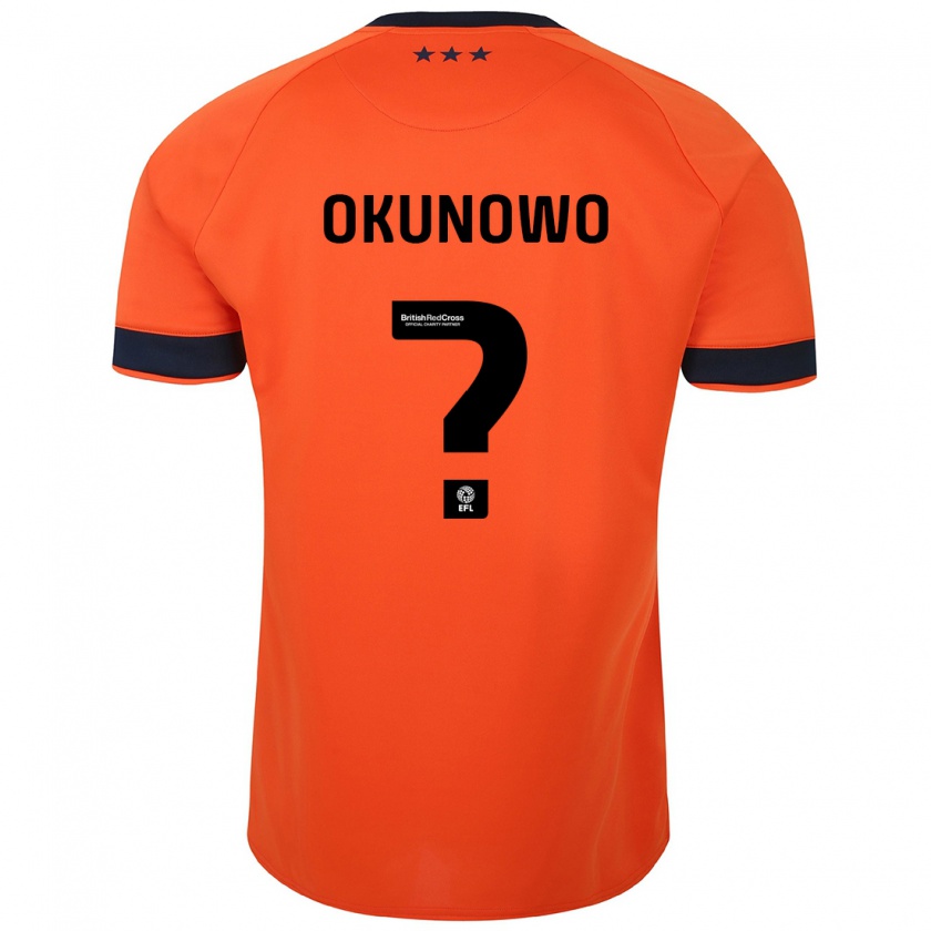 Kandiny Kinder Emmanuel Okunowo #0 Orangefarben Auswärtstrikot Trikot 2023/24 T-Shirt