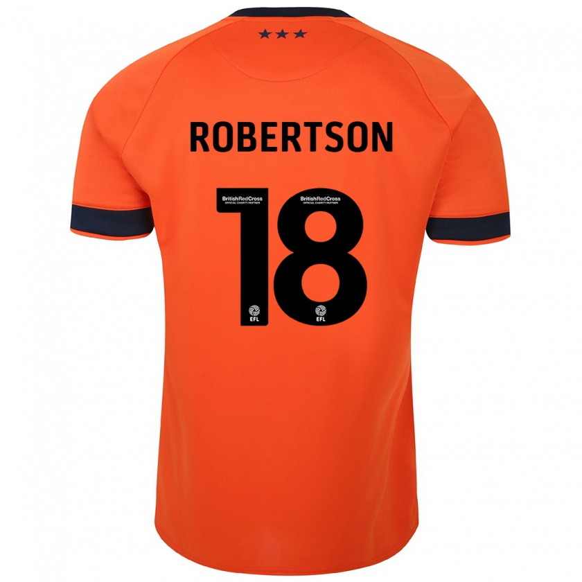 Kandiny Kinder Kyra Robertson #18 Orangefarben Auswärtstrikot Trikot 2023/24 T-Shirt