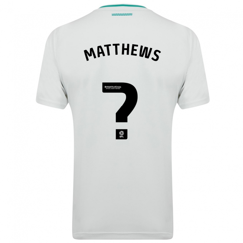 Kandiny Kinder Abdulhalim Okonola-Matthews #0 Weiß Auswärtstrikot Trikot 2023/24 T-Shirt