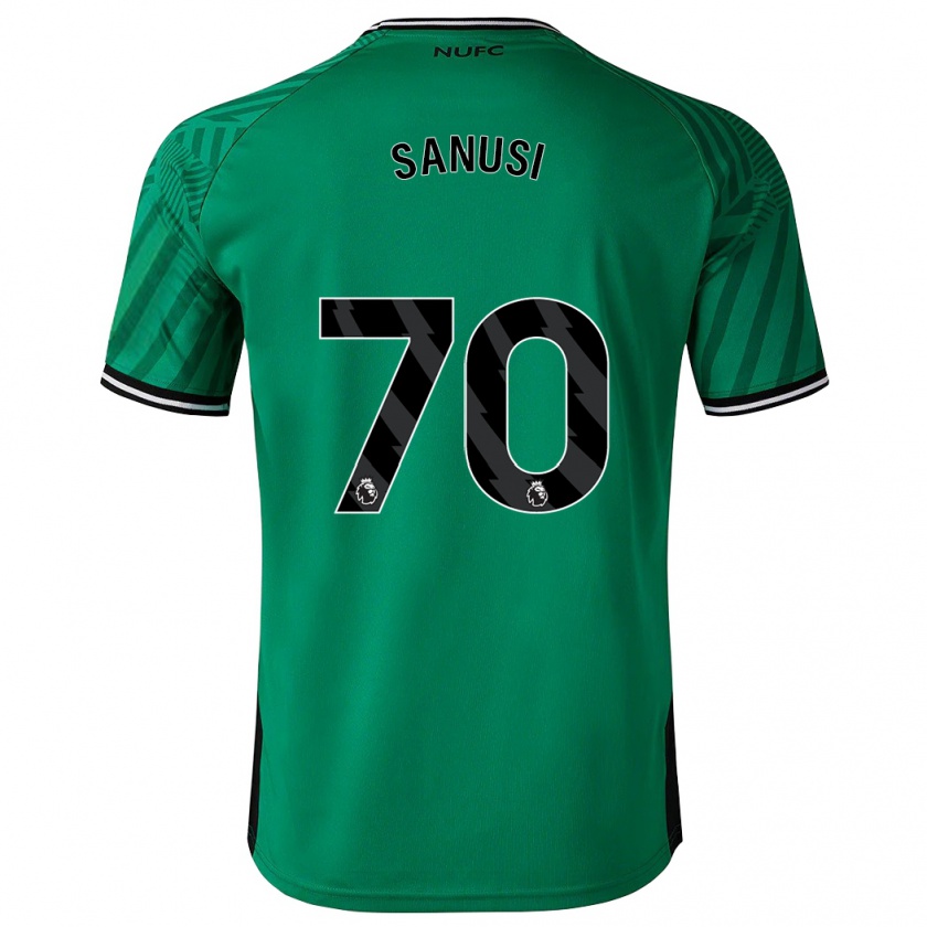Kandiny Kinder Trevan Sanusi #70 Grün Auswärtstrikot Trikot 2023/24 T-Shirt
