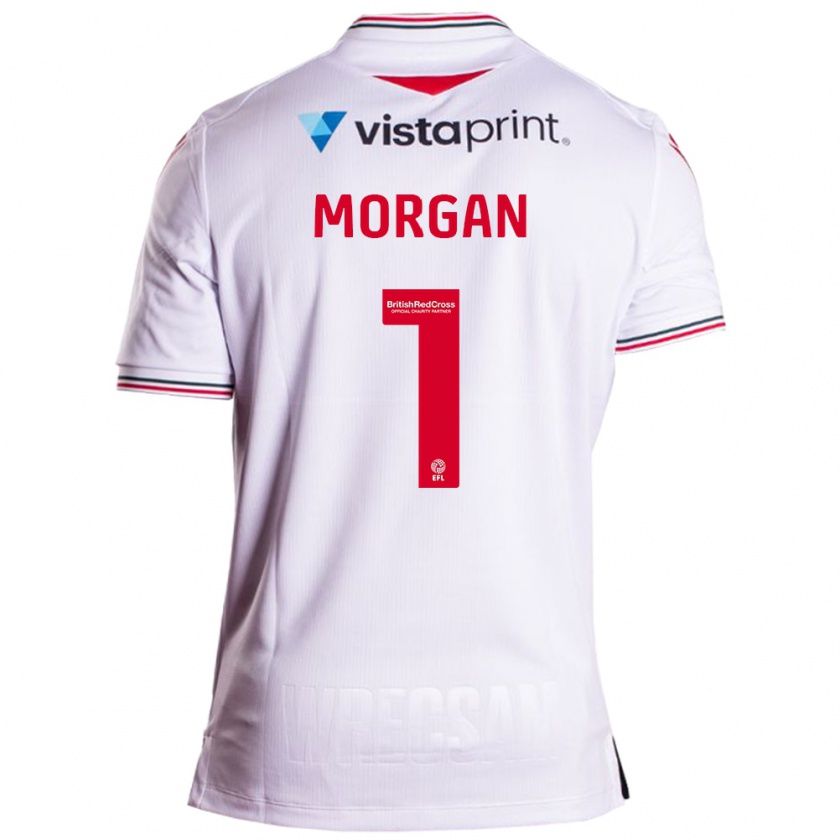 Kandiny Kinder Delyth Morgan #1 Weiß Auswärtstrikot Trikot 2023/24 T-Shirt