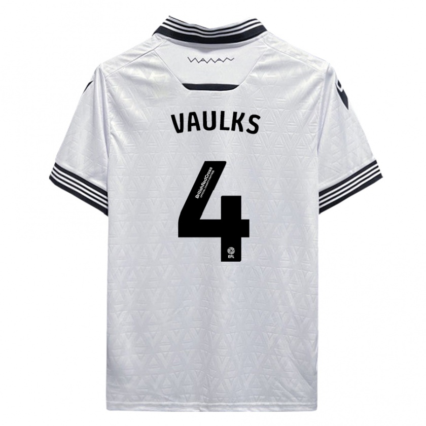 Kandiny Kinder Will Vaulks #4 Weiß Auswärtstrikot Trikot 2023/24 T-Shirt