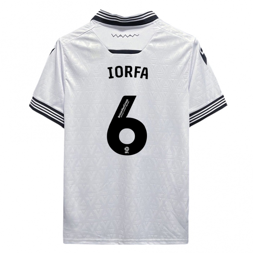 Kandiny Kinder Dominic Iorfa #6 Weiß Auswärtstrikot Trikot 2023/24 T-Shirt