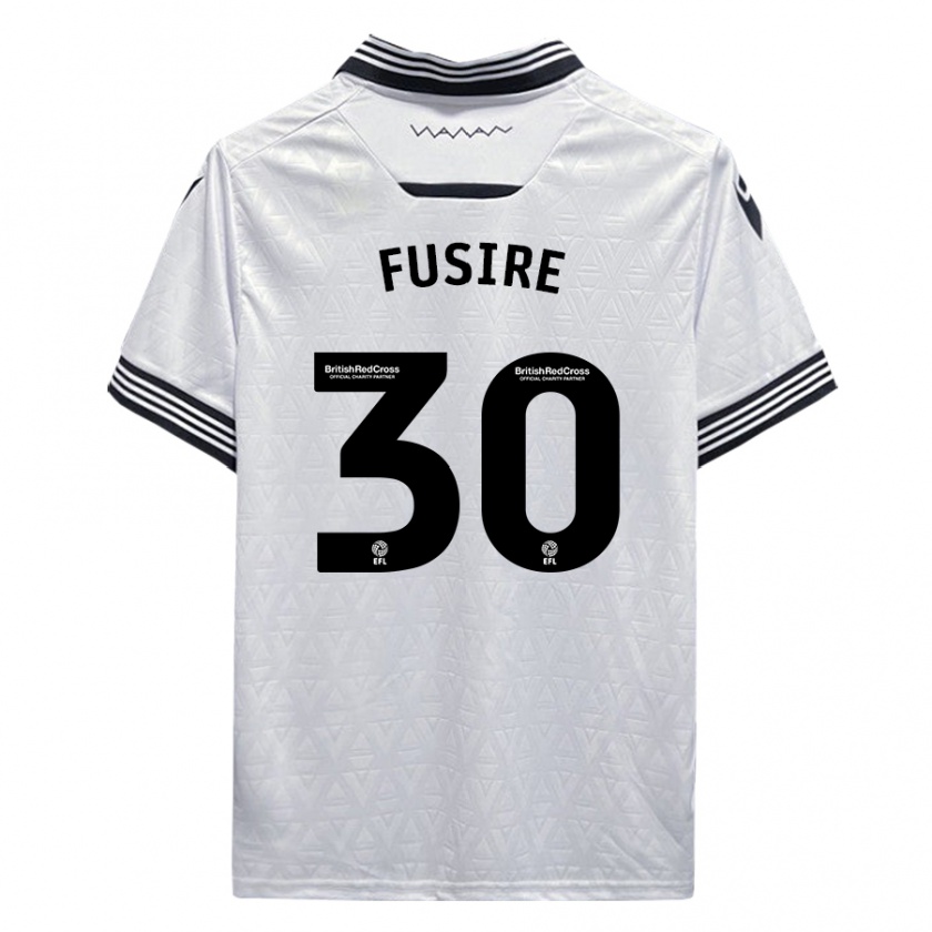 Kandiny Kinder Sean Fusire #30 Weiß Auswärtstrikot Trikot 2023/24 T-Shirt