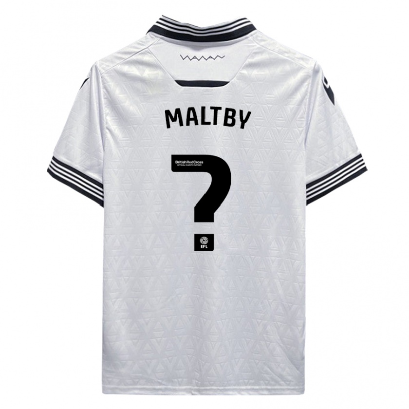Kandiny Kinder Mackenzie Maltby #0 Weiß Auswärtstrikot Trikot 2023/24 T-Shirt