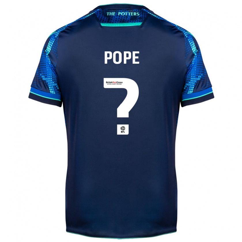 Kandiny Kinder Ollie Pope #0 Marine Auswärtstrikot Trikot 2023/24 T-Shirt