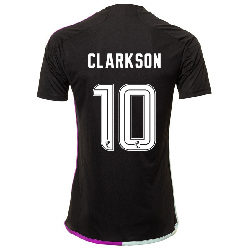 Kandiny Kinder Leighton Clarkson #10 Schwarz Auswärtstrikot Trikot 2023/24 T-Shirt