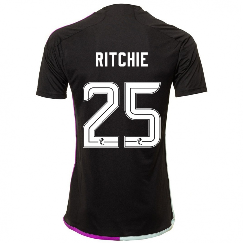 Kandiny Kinder Tom Ritchie #25 Schwarz Auswärtstrikot Trikot 2023/24 T-Shirt