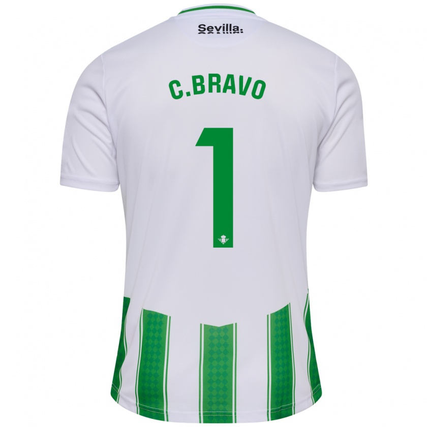 Kandiny Herren Claudio Bravo #1 Weiß Heimtrikot Trikot 2023/24 T-Shirt
