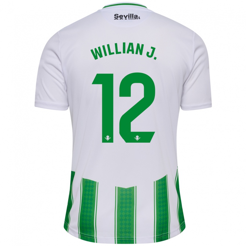 Kandiny Herren Willian José #12 Weiß Heimtrikot Trikot 2023/24 T-Shirt