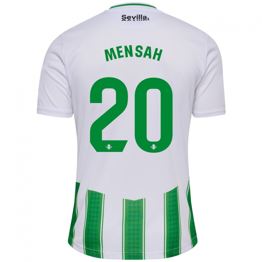 Kandiny Herren Mawuli Mensah #20 Weiß Heimtrikot Trikot 2023/24 T-Shirt