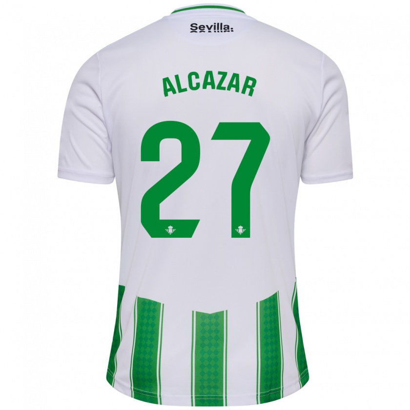 Kandiny Herren Lucas Alcázar #27 Weiß Heimtrikot Trikot 2023/24 T-Shirt