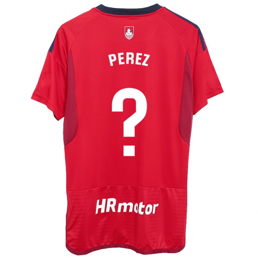 Kandiny Herren Bruno Pérez #0 Rot Heimtrikot Trikot 2023/24 T-Shirt
