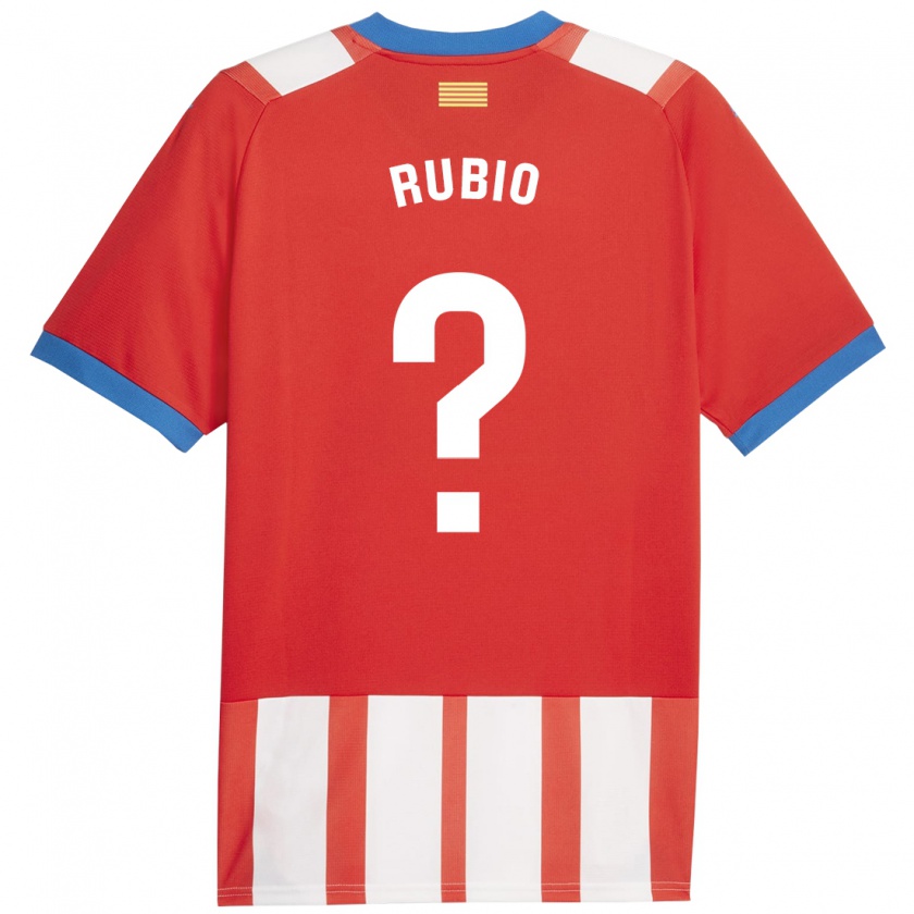 Kandiny Herren Albert Rubio #0 Rot-Weiss Heimtrikot Trikot 2023/24 T-Shirt
