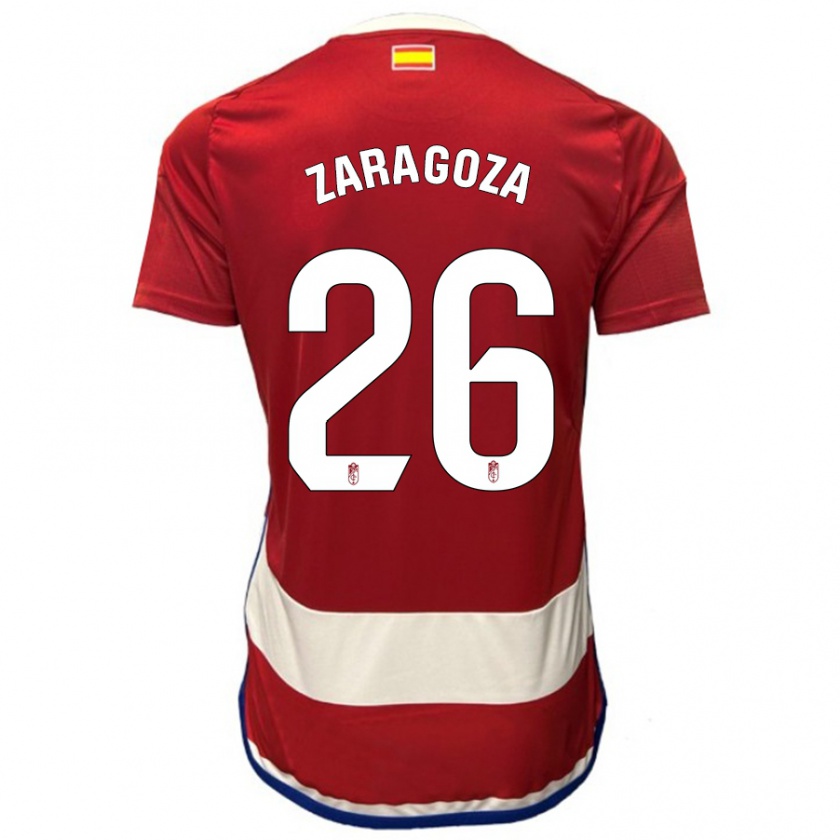 Kandiny Herren Bryan Zaragoza #26 Rot Heimtrikot Trikot 2023/24 T-Shirt