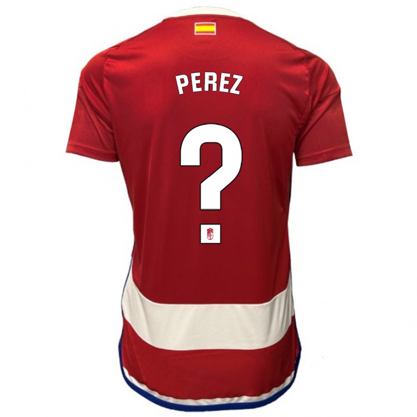 Kandiny Herren Marco Pérez #0 Rot Heimtrikot Trikot 2023/24 T-Shirt