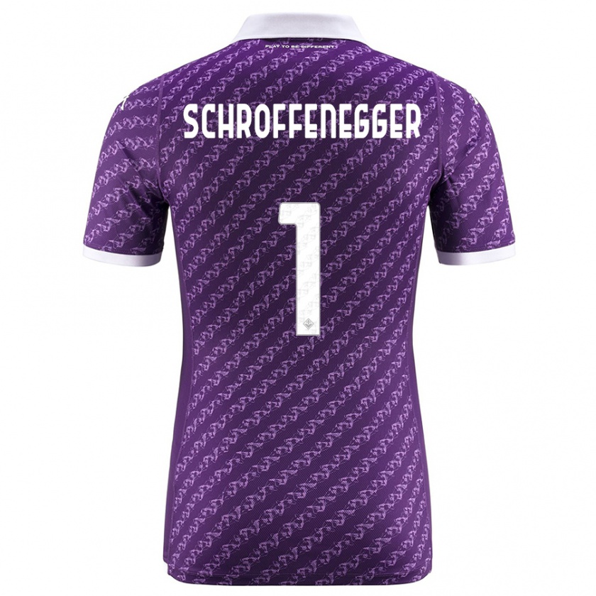 Kandiny Herren Katja Schroffenegger #1 Violett Heimtrikot Trikot 2023/24 T-Shirt