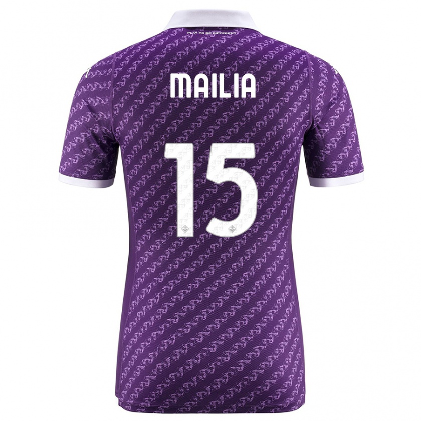 Kandiny Herren Siria Mailia #15 Violett Heimtrikot Trikot 2023/24 T-Shirt
