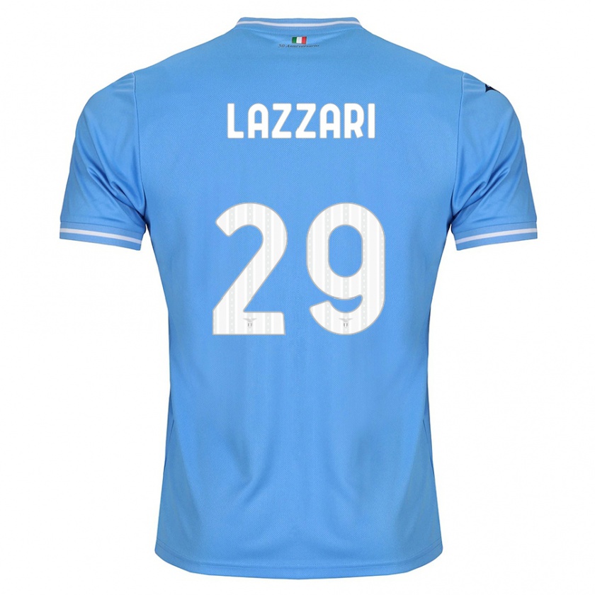 Kandiny Herren Manuel Lazzari #29 Blau Heimtrikot Trikot 2023/24 T-Shirt
