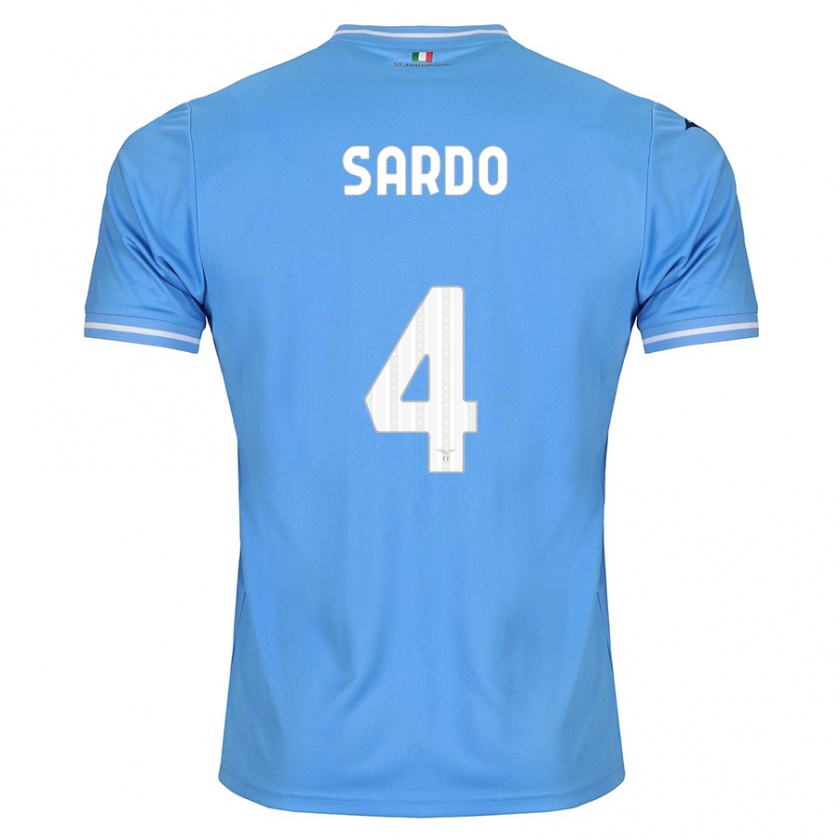Kandiny Herren Jacopo Sardo #4 Blau Heimtrikot Trikot 2023/24 T-Shirt