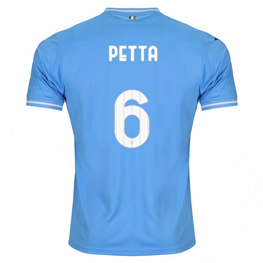Kandiny Herren Andrea Petta #6 Blau Heimtrikot Trikot 2023/24 T-Shirt