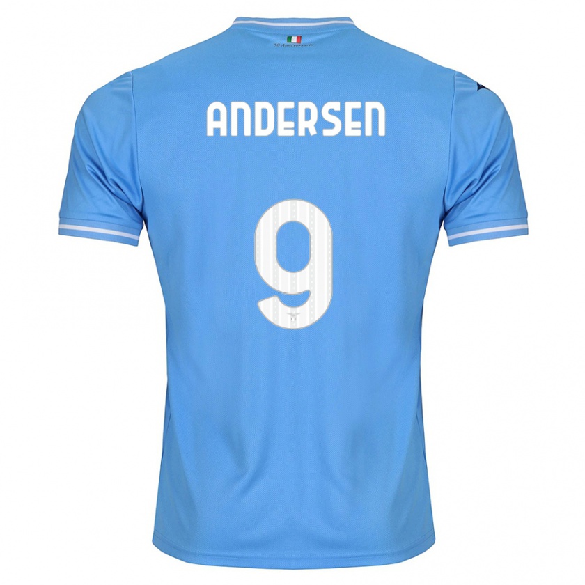 Kandiny Herren Signe Holt Andersen #9 Blau Heimtrikot Trikot 2023/24 T-Shirt
