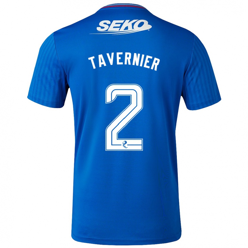 Kandiny Herren James Tavernier #2 Blau Heimtrikot Trikot 2023/24 T-Shirt